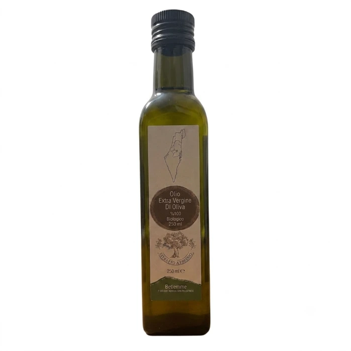 Extra virgin olive oil from Palestine, high-quality cold-pressed olive oil, 100% hand-picked olives, hand-harvested (250)ml.