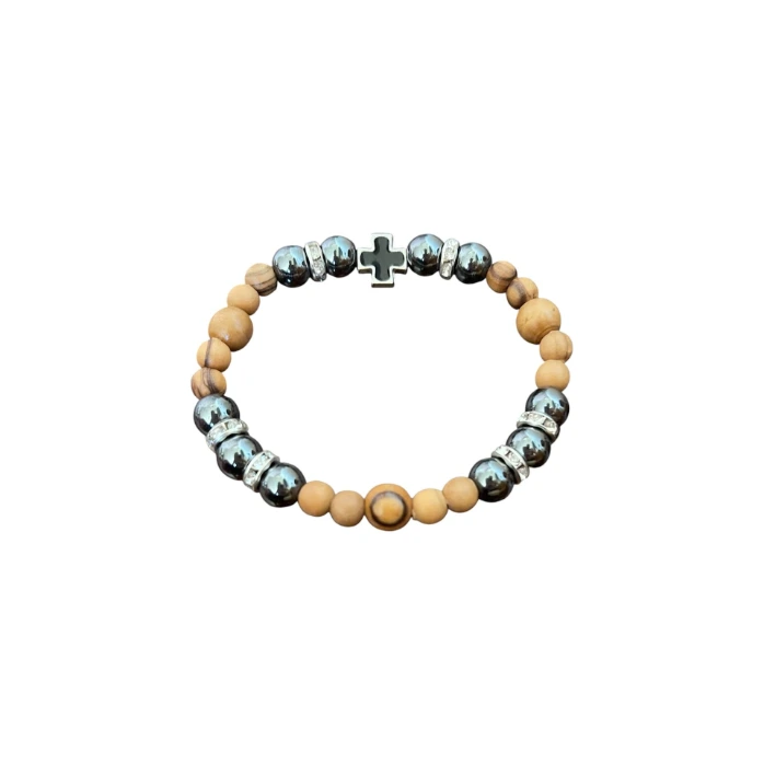 Rosary bracelet wood black